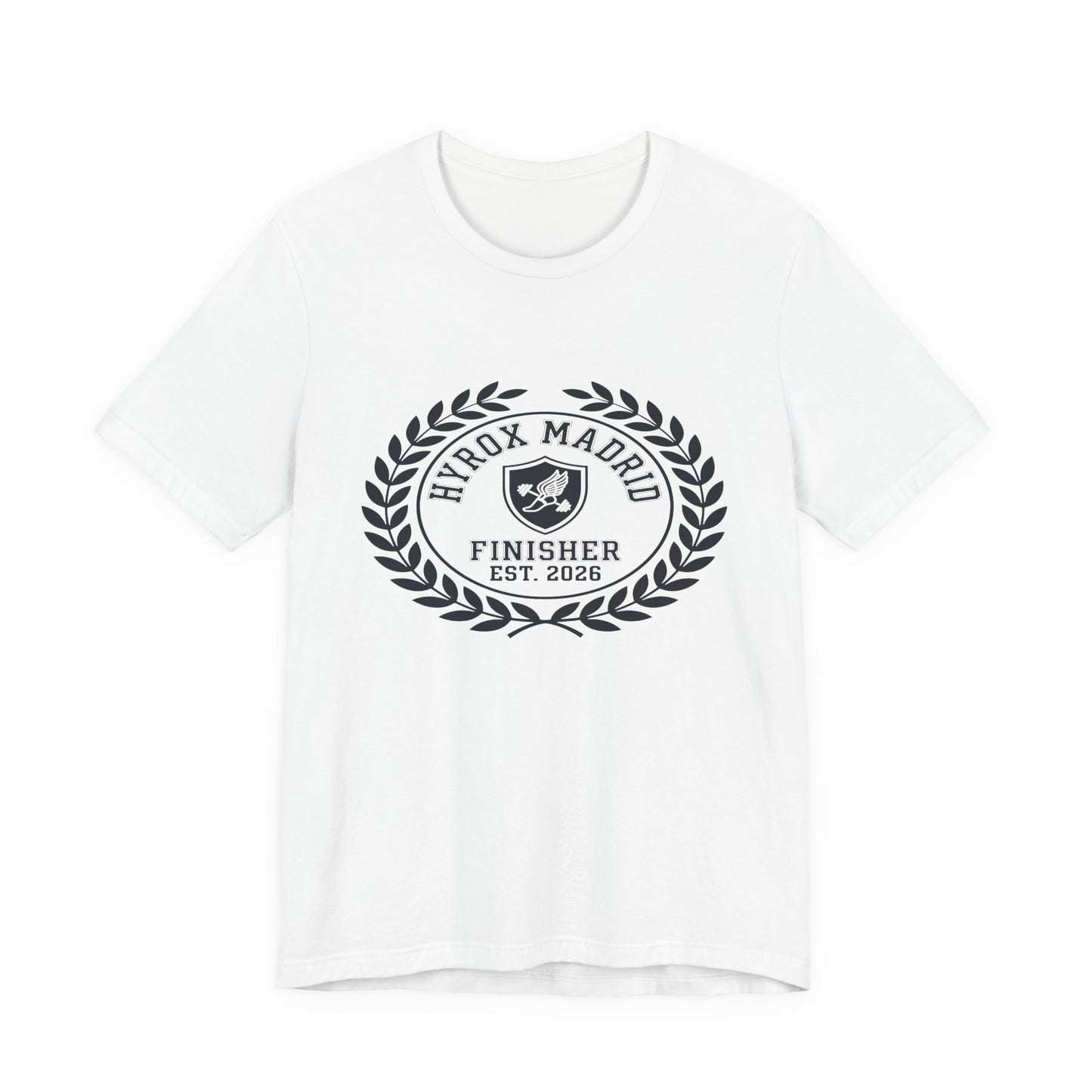Tee HYROX Madrid Finisher — back view | hybriddept