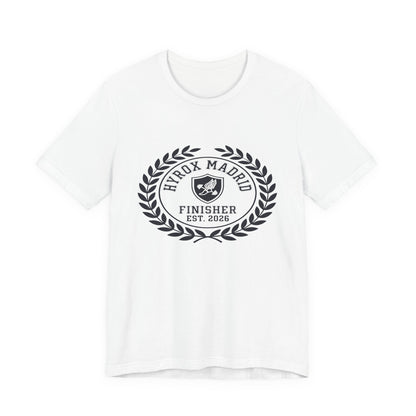 Tee HYROX Madrid Finisher — back view | hybriddept