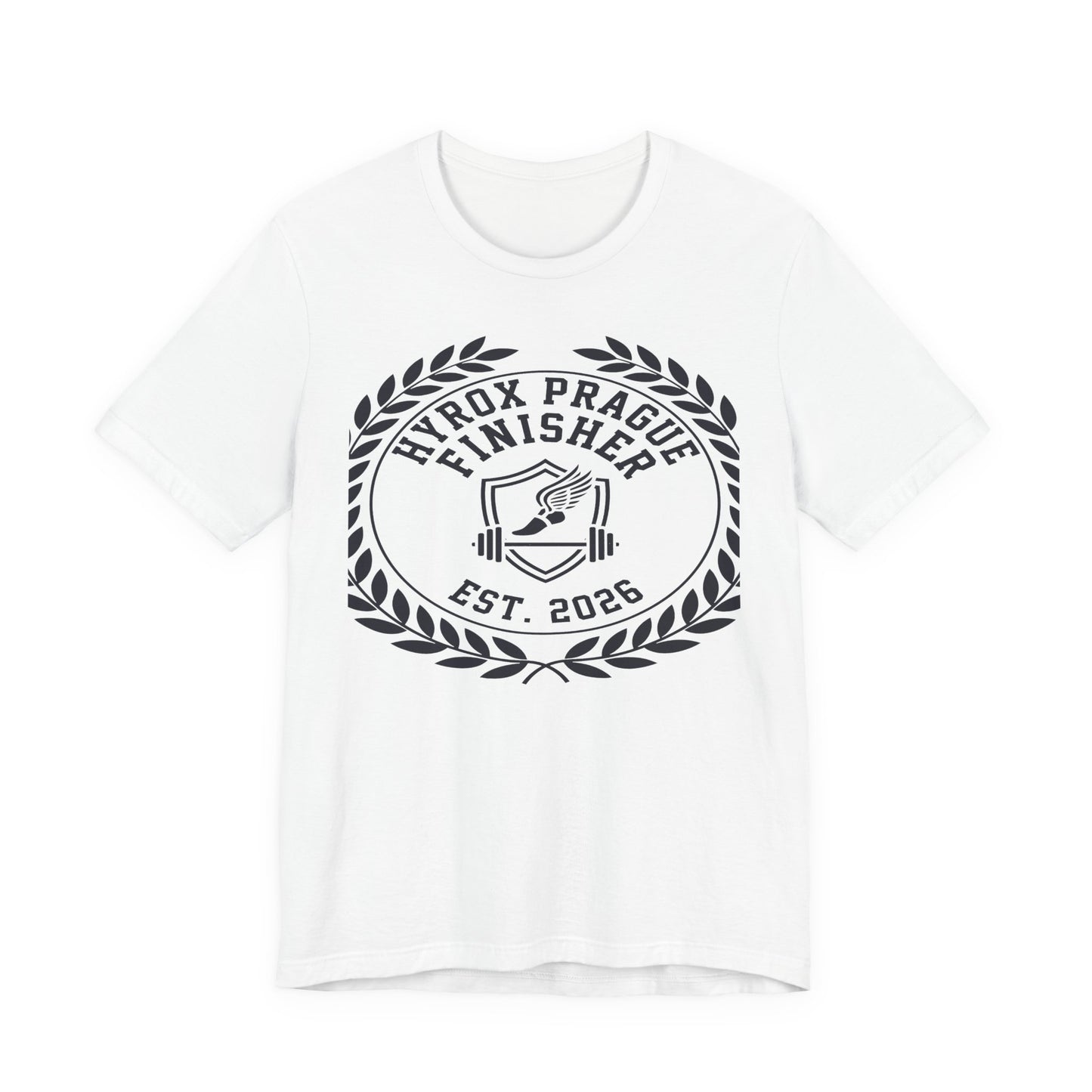 Tee HYROX Prague Finisher — détail inscription | hybriddept