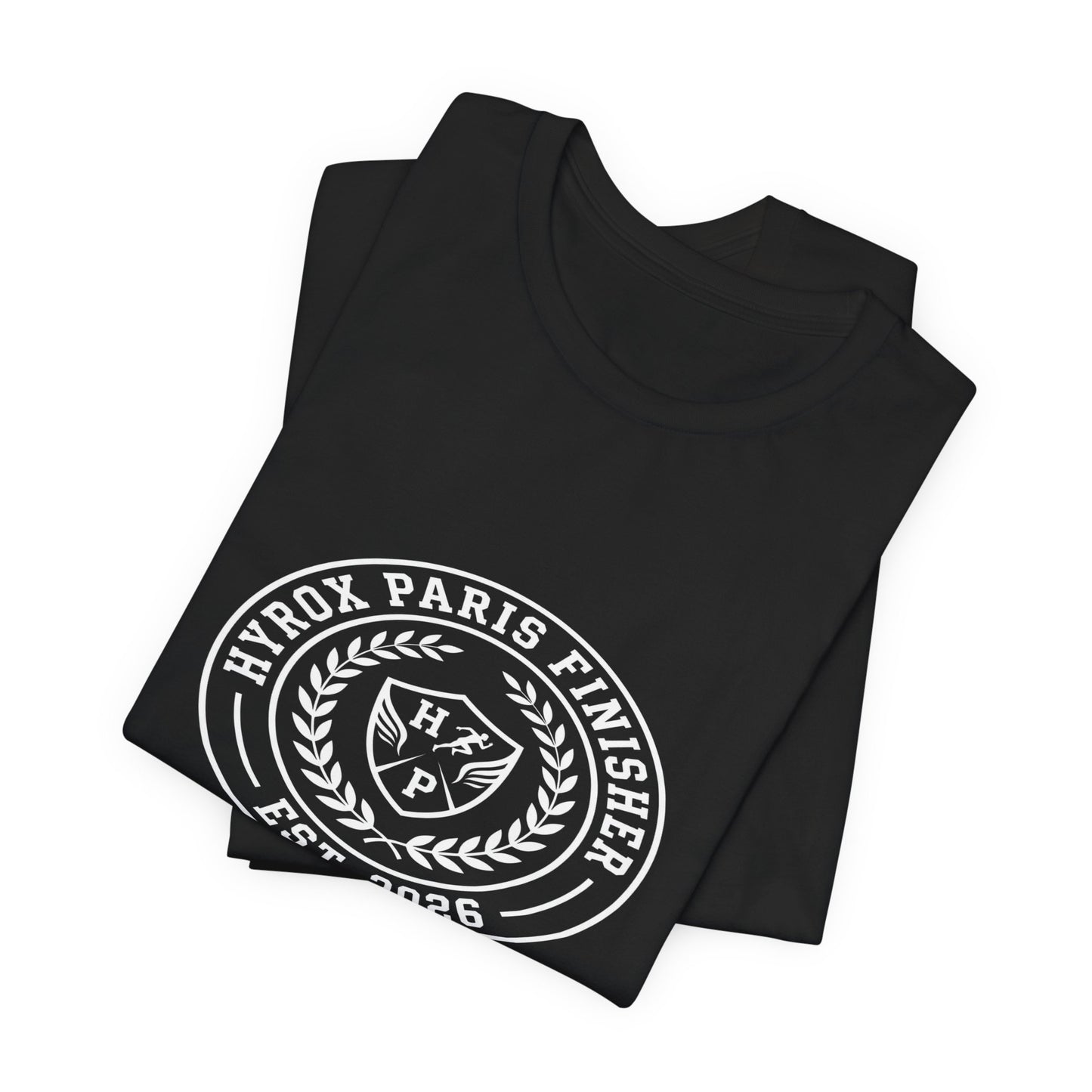Tee HYROX Paris Finisher — détail capuche | hybriddept