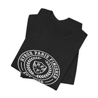 Tee HYROX Paris Finisher — détail capuche | hybriddept