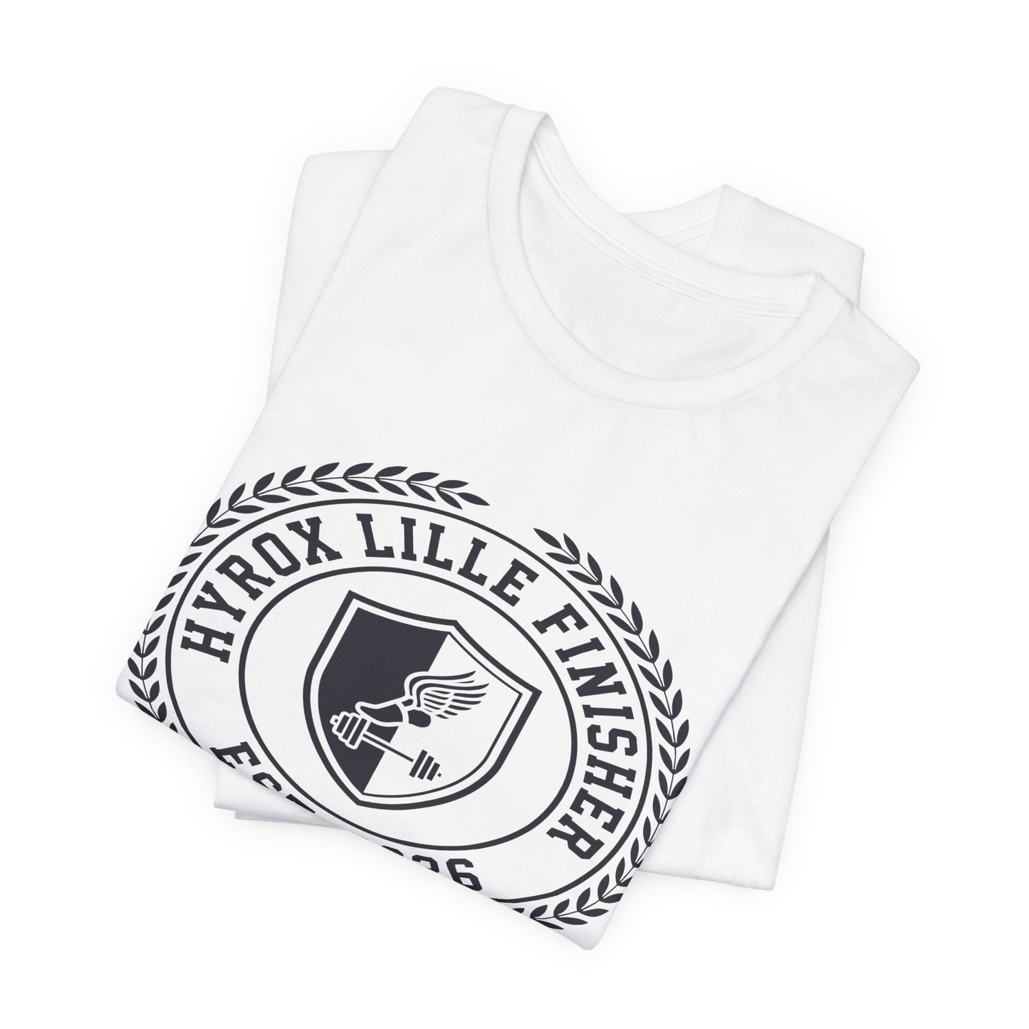 Tee HYROX Lille Finisher — fabric detail | hybriddept