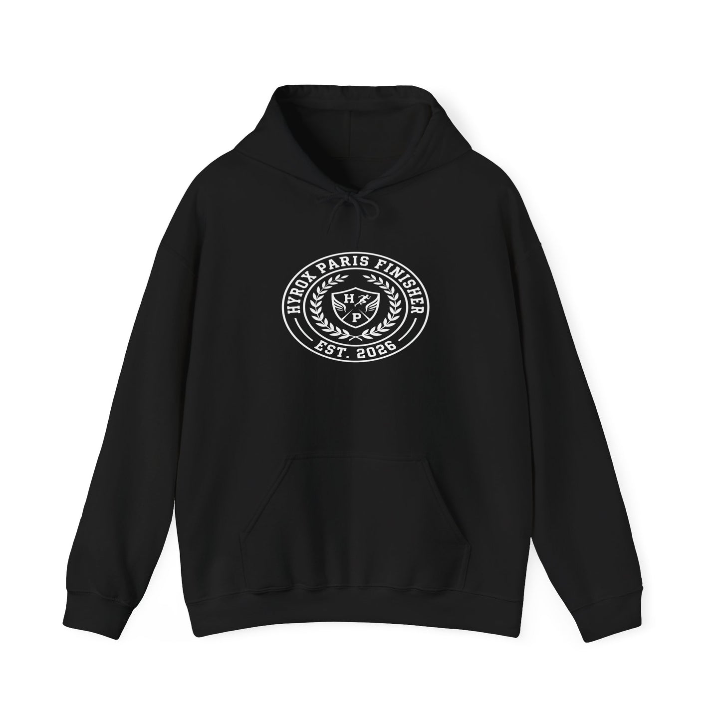 Hoodie HYROX Paris Finisher — back view | hybriddept