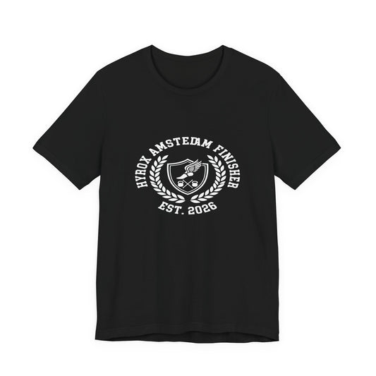 Tee HYROX Amsterdam Finisher — front view | hybriddept