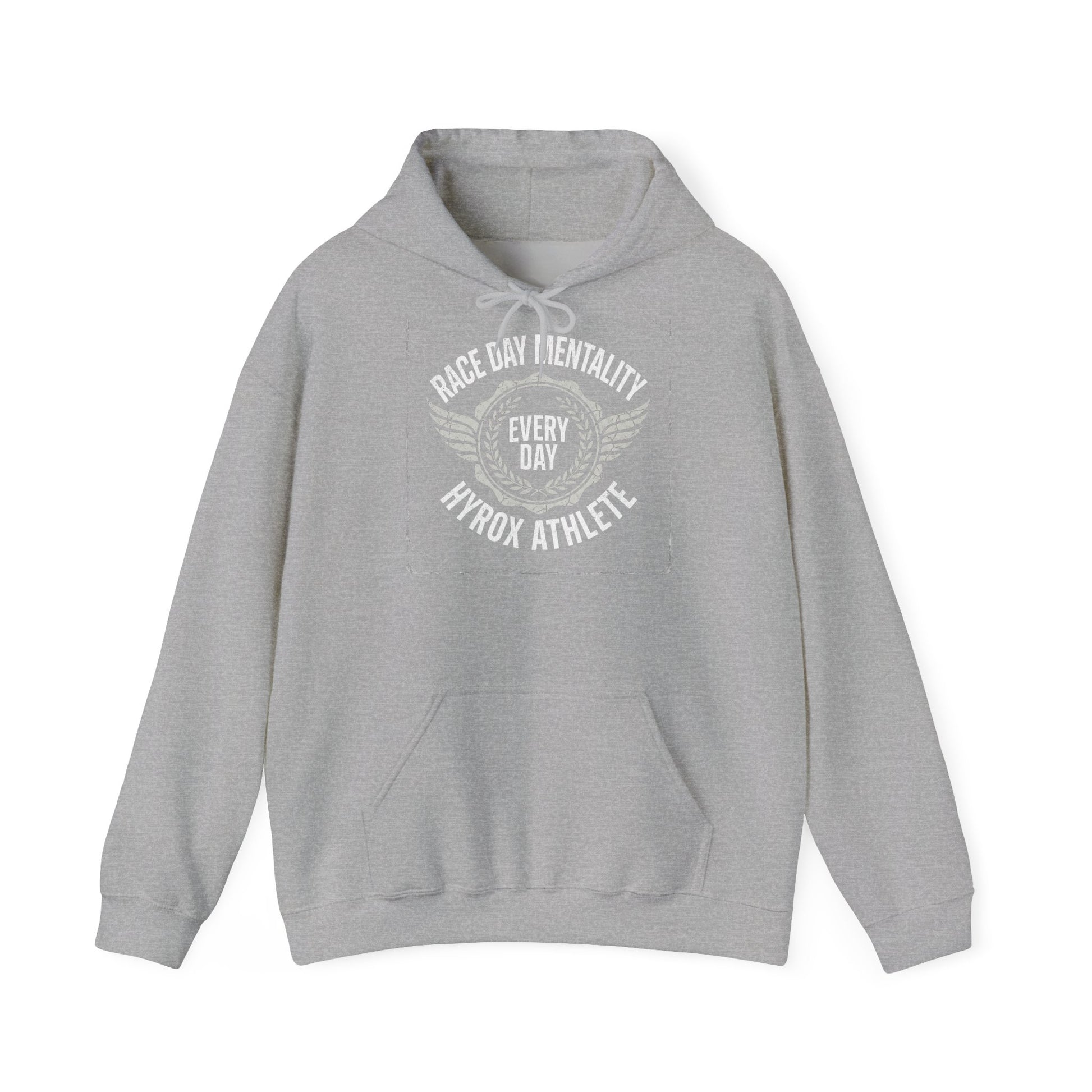 Hoodie Race Day Mentality — détail inscription | hybriddept