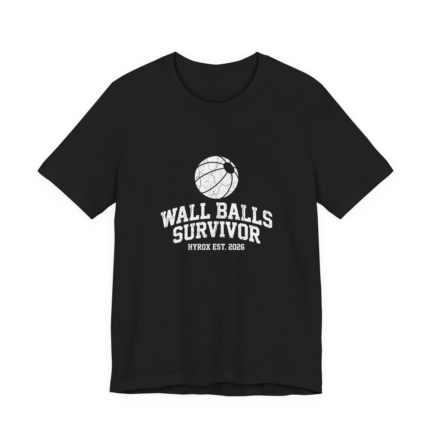 Tee Wall Balls Survivor — front view | hybriddept