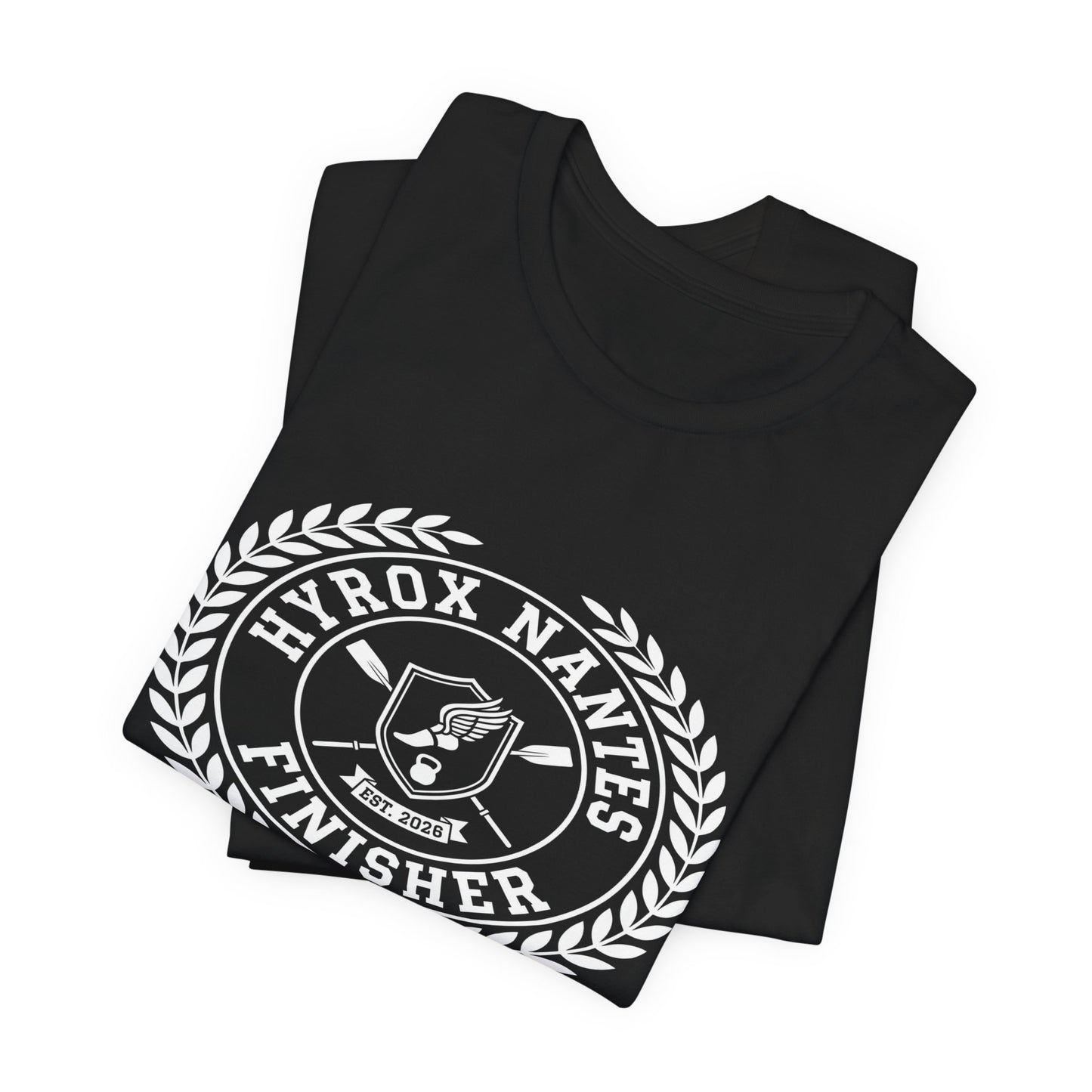 Tee HYROX Nantes Finisher — détail capuche | hybriddept