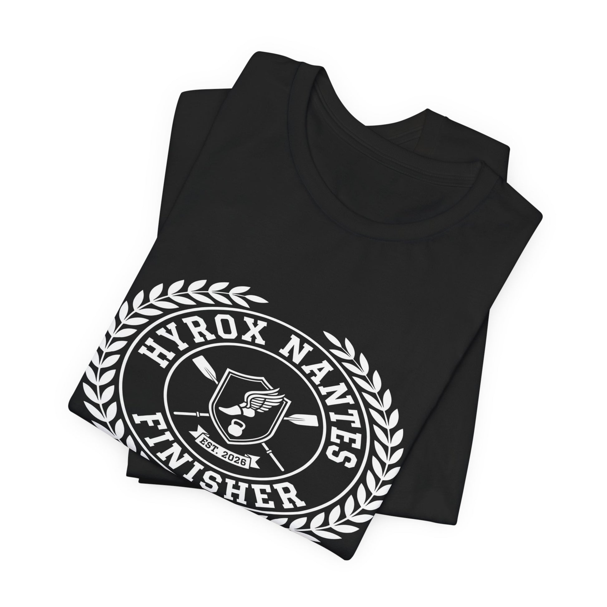 Tee HYROX Nantes Finisher — détail capuche | hybriddept