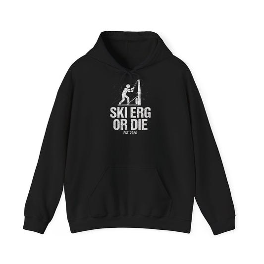 Hoodie Ski Erg Or Die — vue de face | HybridDept