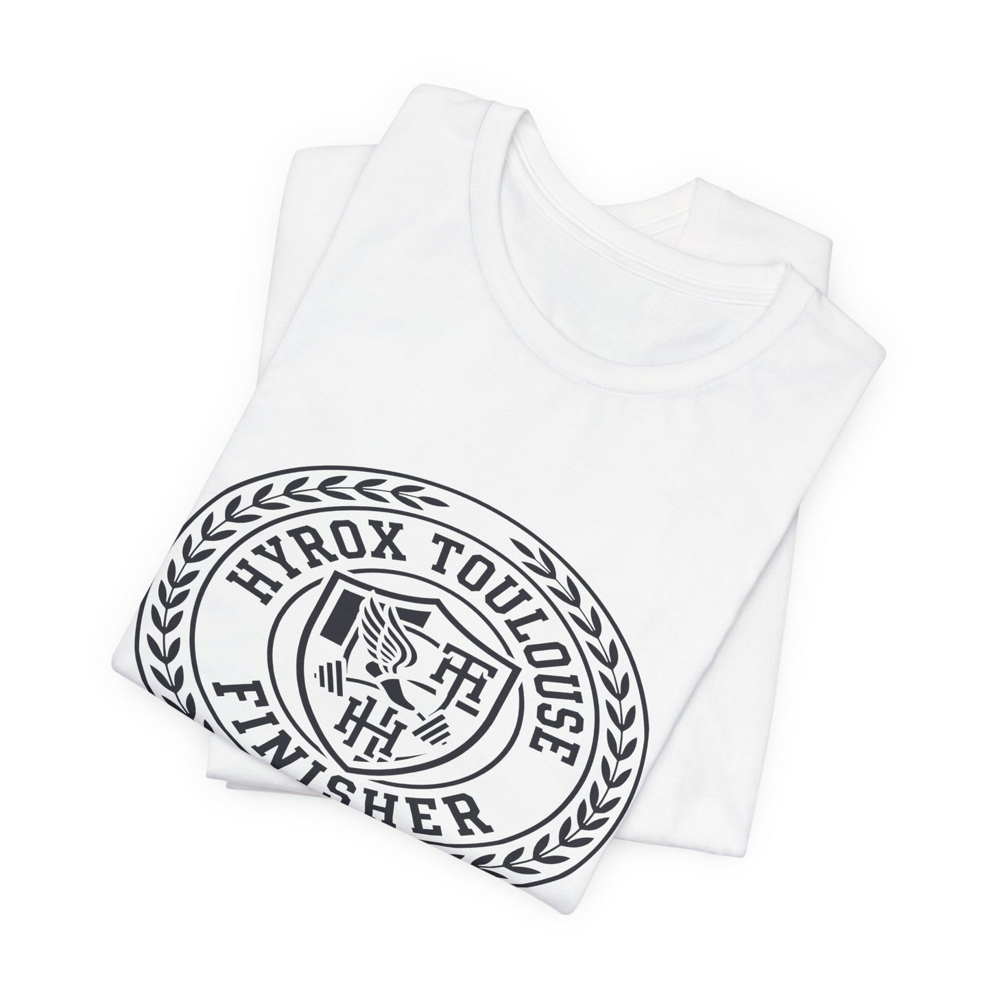 Tee HYROX Toulouse Finisher — fabric detail | hybriddept