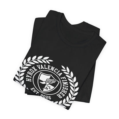 Tee HYROX Valencia Finisher — détail capuche | HybridDept