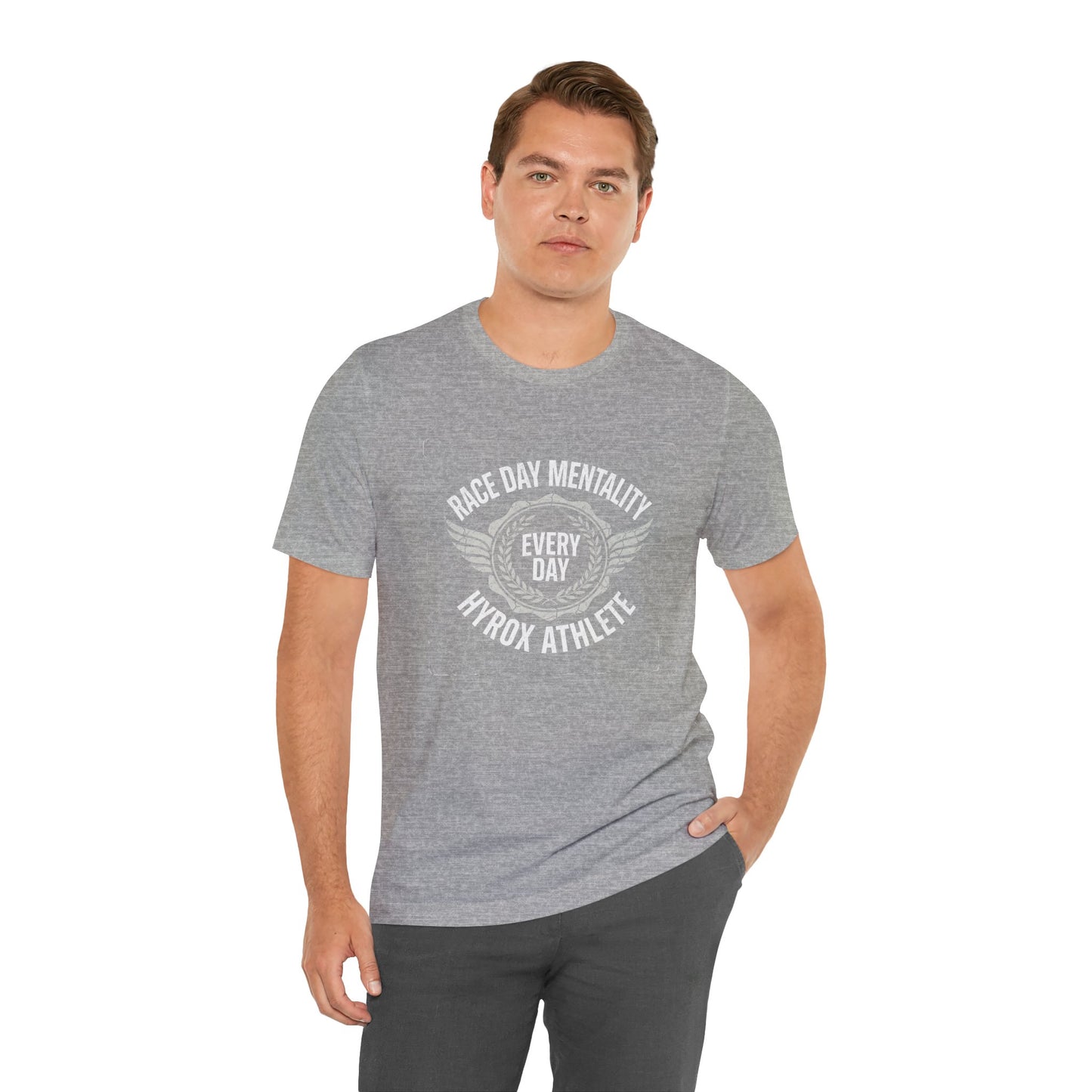 Tee Race Day Mentality — détail matière | HybridDept