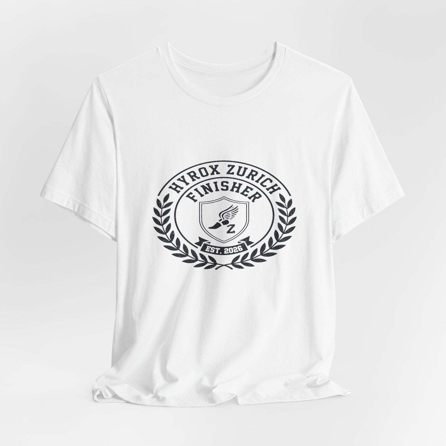 Tee HYROX Zurich Finisher — side view | hybriddept