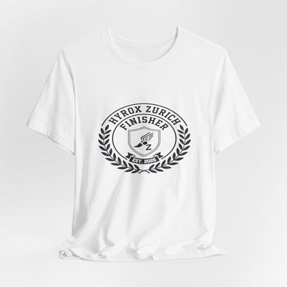 Tee HYROX Zurich Finisher — side view | hybriddept