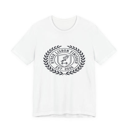 Tee HYROX Lisbon Finisher — détail inscription | hybriddept