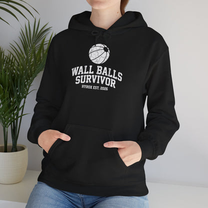 Hoodie Wall Balls Survivor — side view | hybriddept