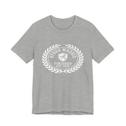 Tee HYROX Madrid Finisher — détail inscription | HybridDept