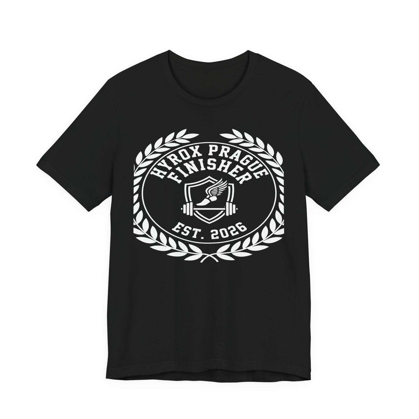 Tee HYROX Prague Finisher — back view | hybriddept