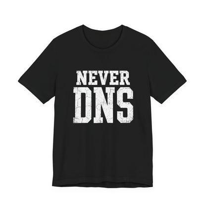 Tee Never DNS — back view | hybriddept