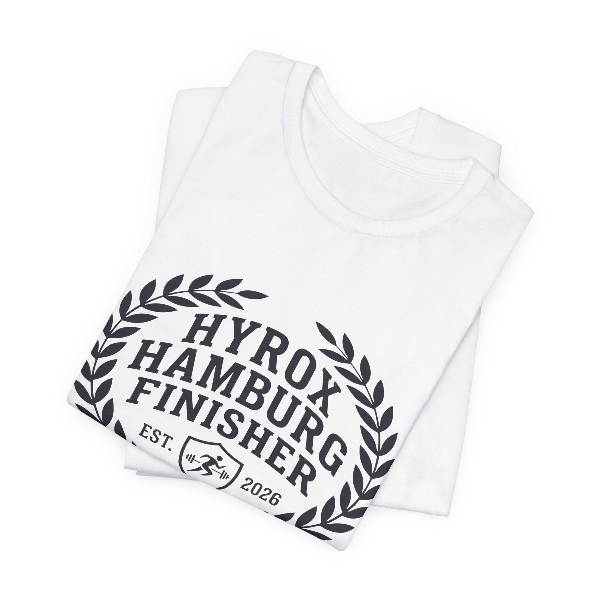 Tee HYROX Hamburg Finisher — fabric detail | hybriddept