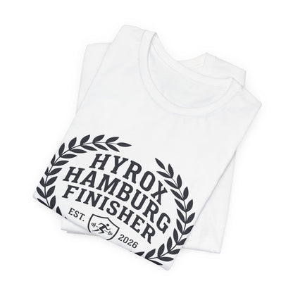 Tee HYROX Hamburg Finisher — fabric detail | hybriddept