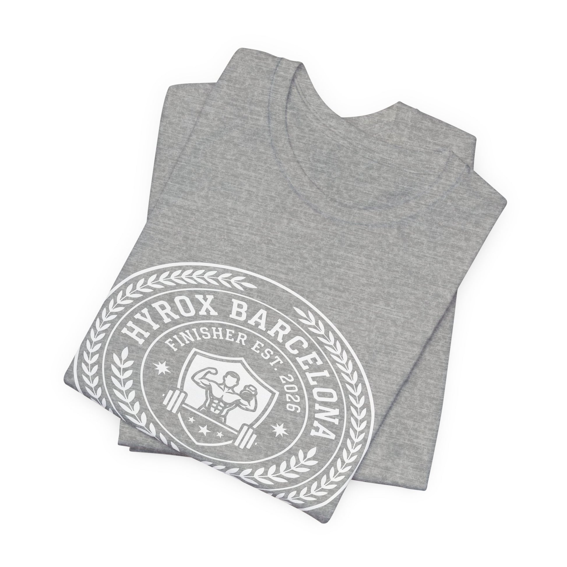 Tee HYROX Barcelona Finisher — photo produit | HybridDept