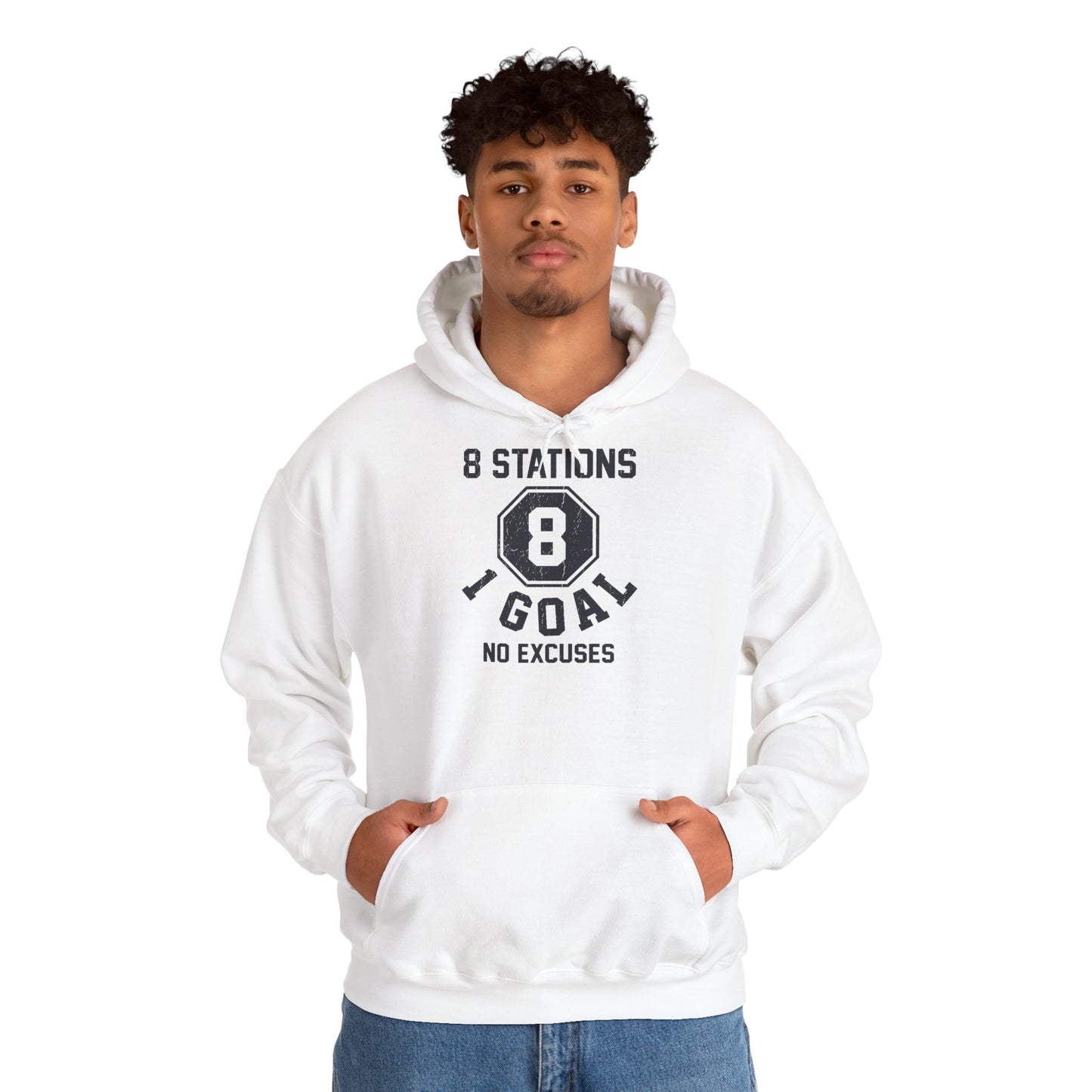 Hoodie 8 Stations 1 Goal — photo produit | HybridDept