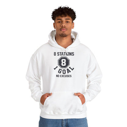 Hoodie 8 Stations 1 Goal — photo produit | HybridDept