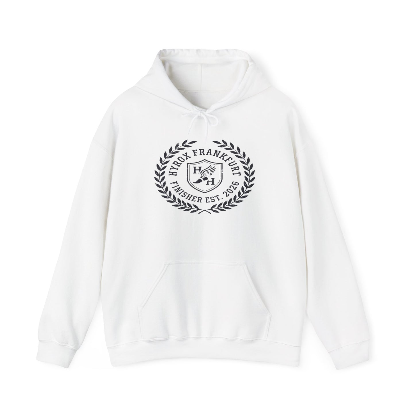 Hoodie HYROX Frankfurt Finisher — back view | hybriddept