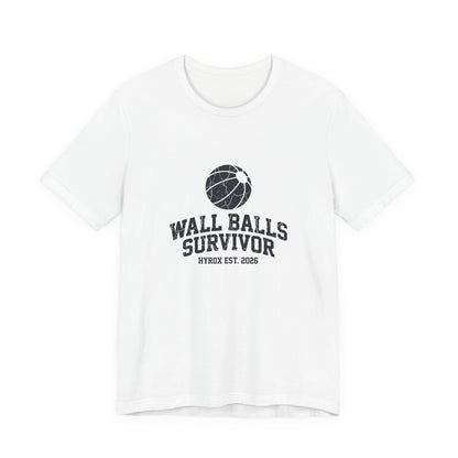 Tee Wall Balls Survivor — back view | hybriddept