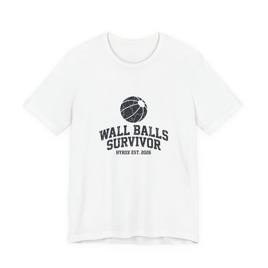 Tee Wall Balls Survivor — back view | hybriddept
