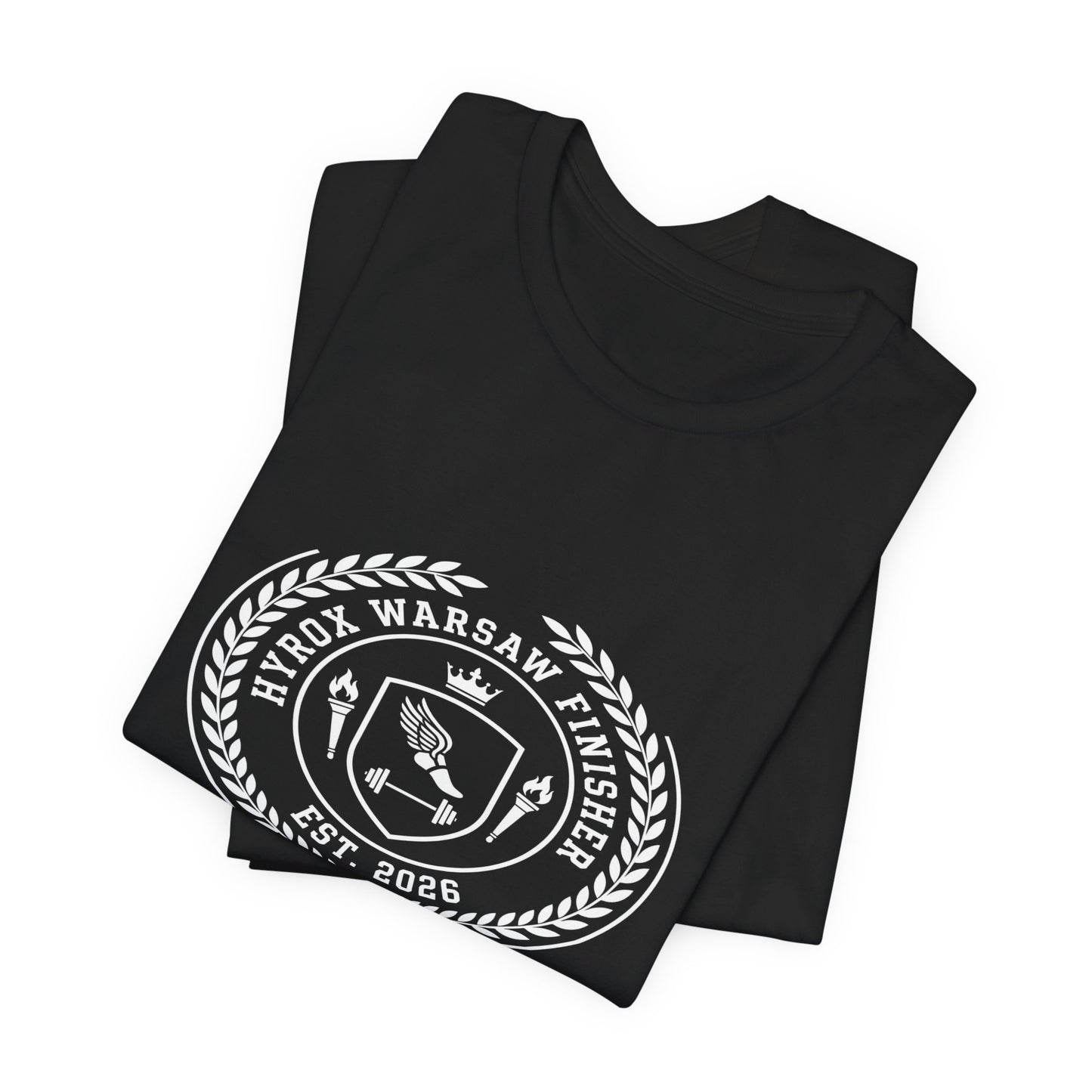 Tee HYROX Warsaw Finisher — photo produit | HybridDept
