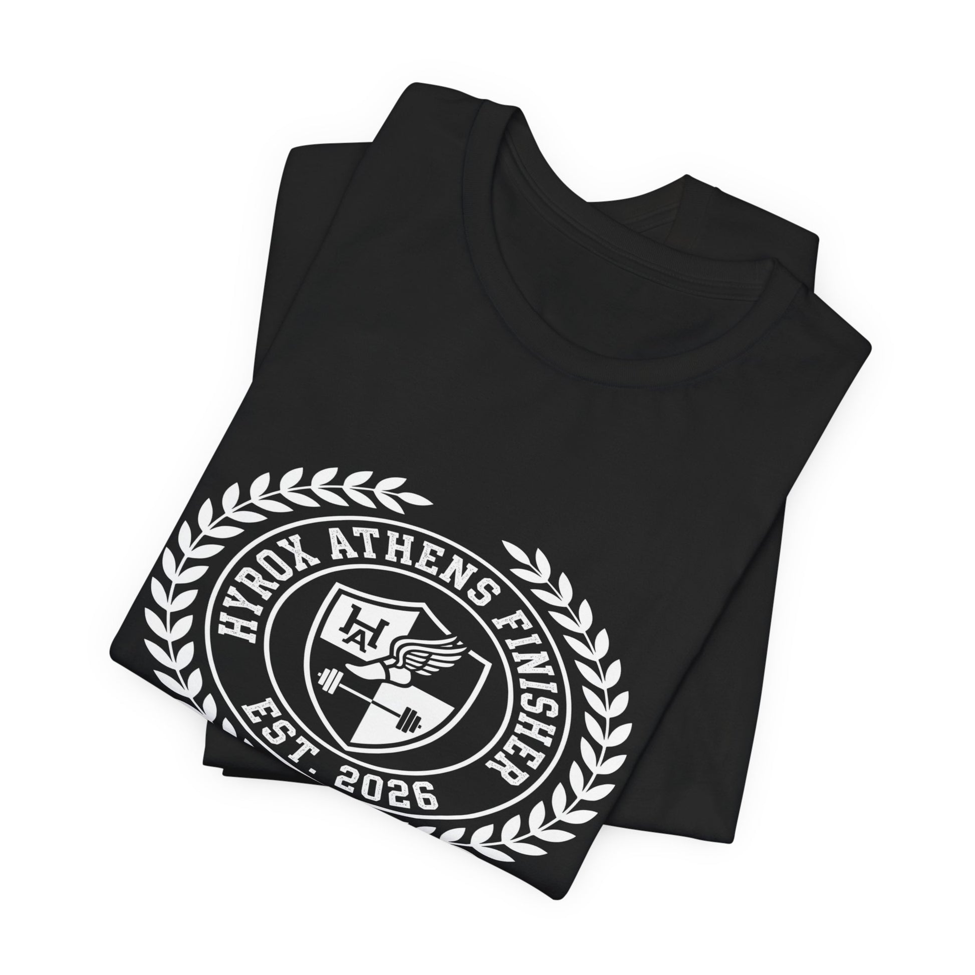 Tee HYROX Athens Finisher — détail capuche | hybriddept