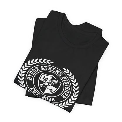 Tee HYROX Athens Finisher — détail capuche | hybriddept