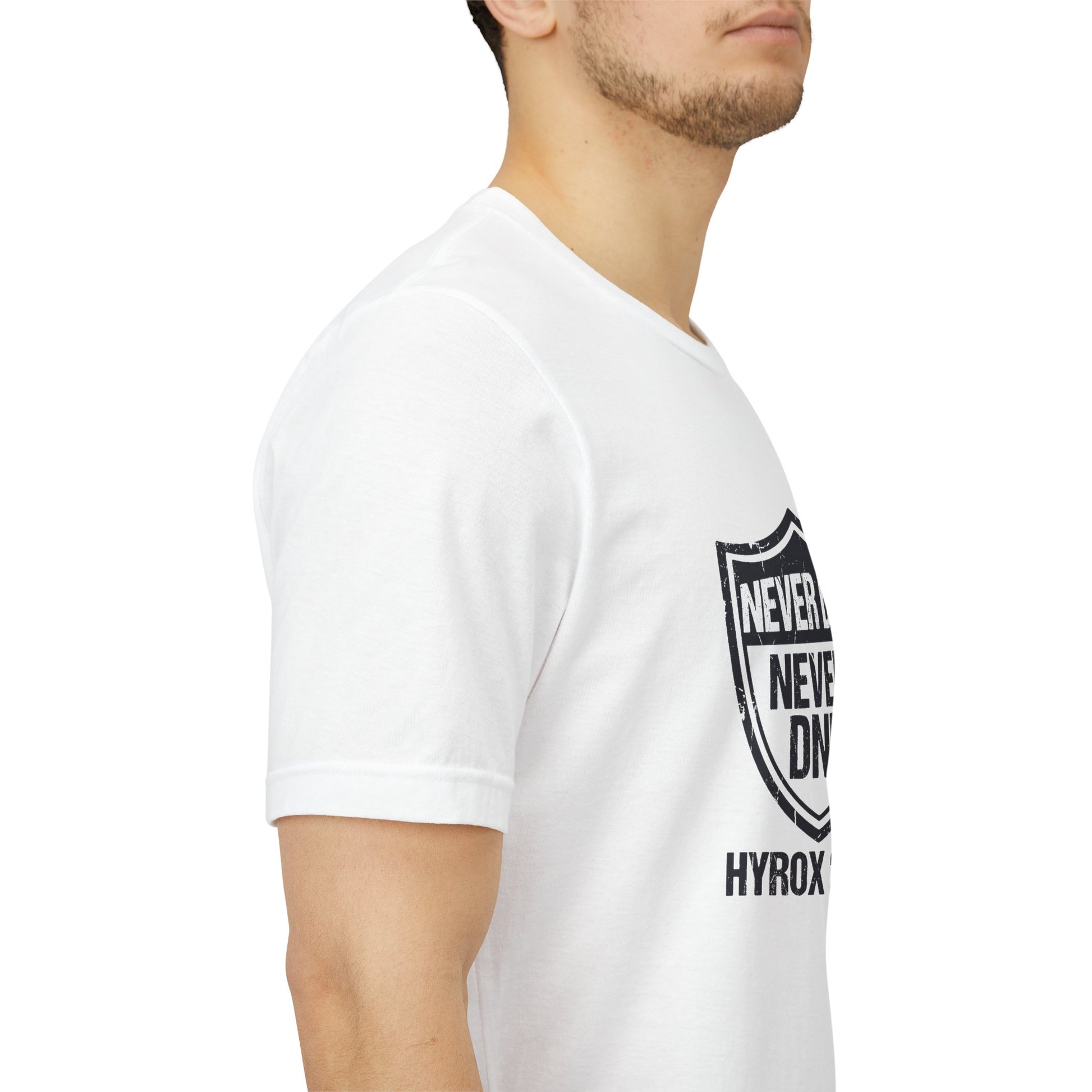 Tee Never DNS Never DNF — photo produit | HybridDept