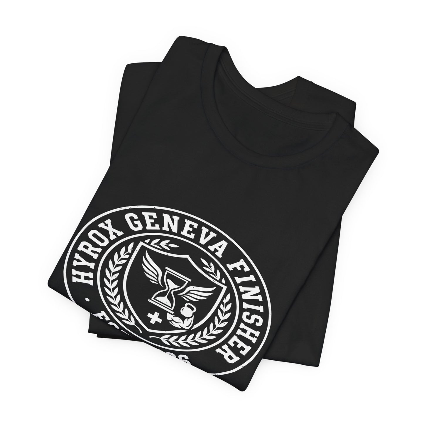 Tee HYROX Geneva Finisher — détail capuche | hybriddept