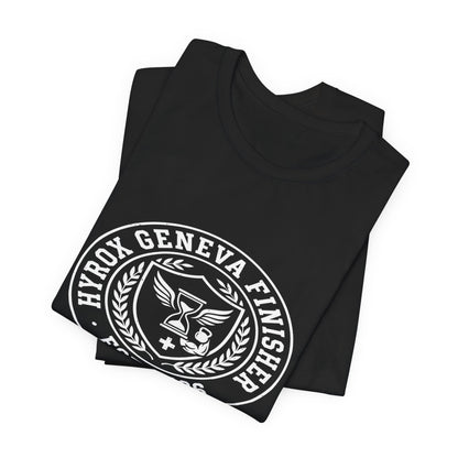 Tee HYROX Geneva Finisher — détail capuche | hybriddept