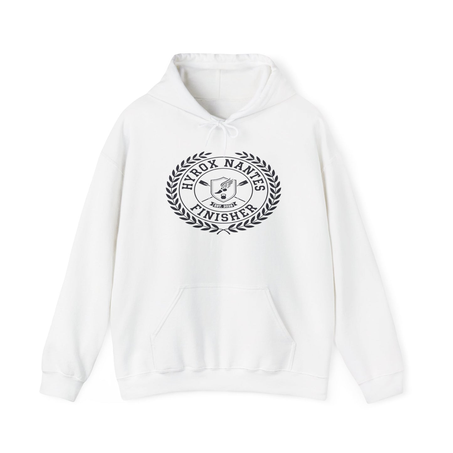 Hoodie HYROX Nantes Finisher — back view | hybriddept
