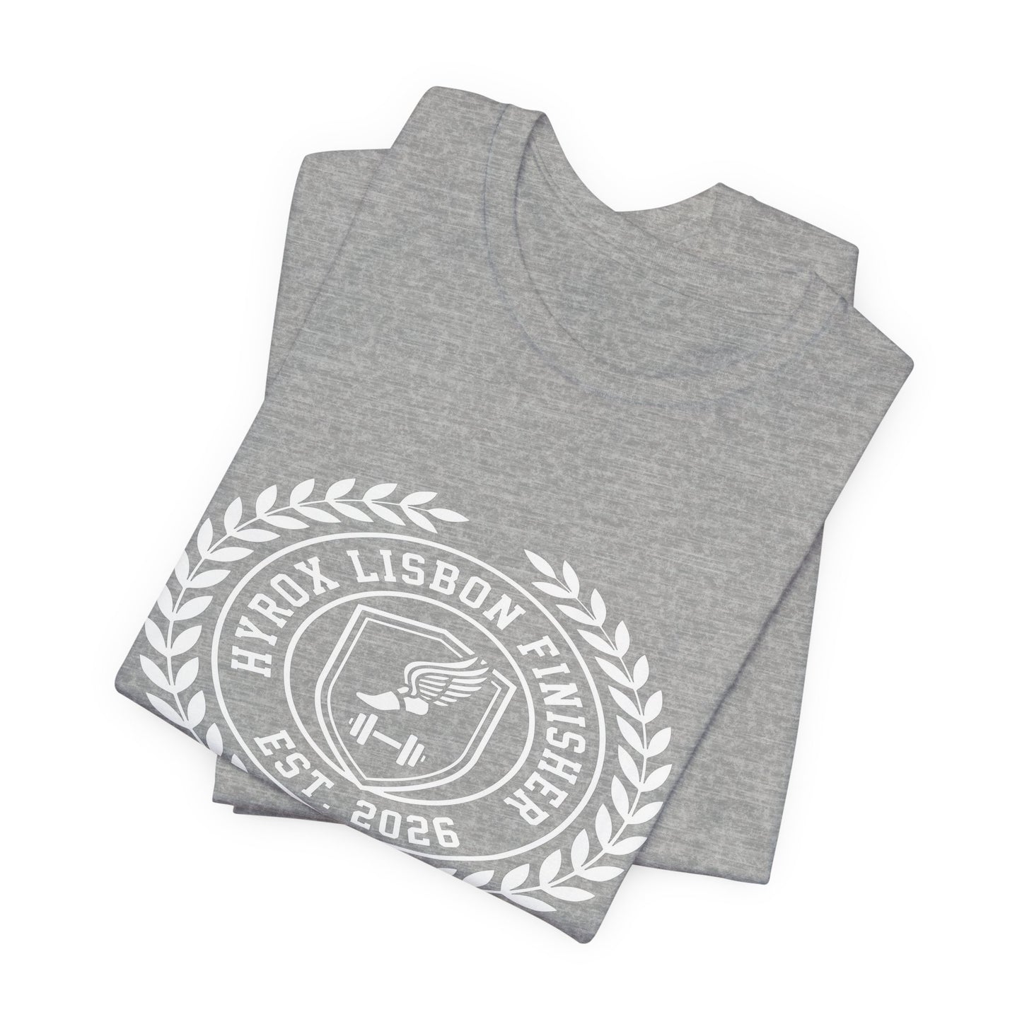 Tee HYROX Lisbon Finisher — photo produit | HybridDept