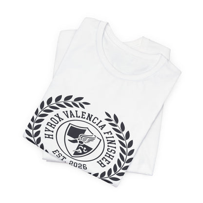 Tee HYROX Valencia Finisher — fabric detail | hybriddept
