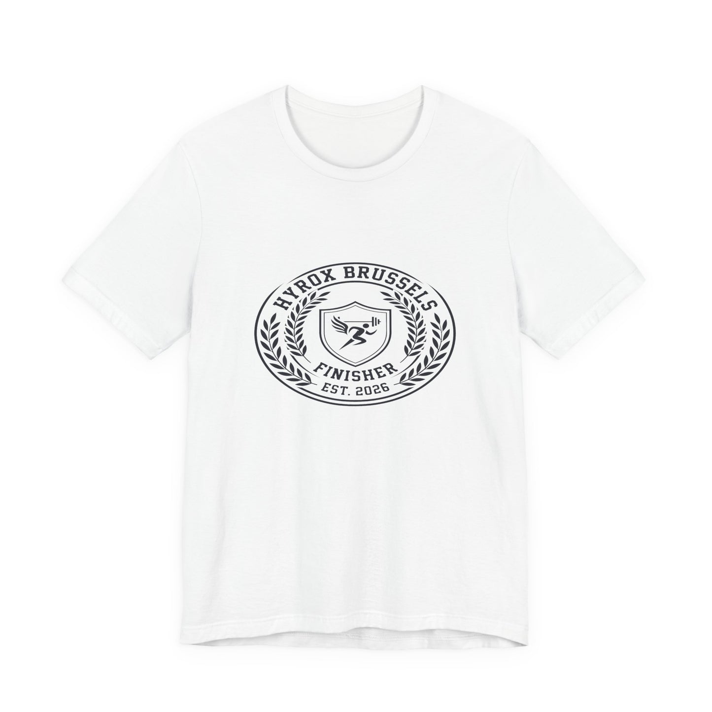 Tee HYROX Brussels Finisher — détail inscription | hybriddept