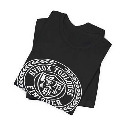 Tee HYROX Toulouse Finisher — détail capuche | hybriddept