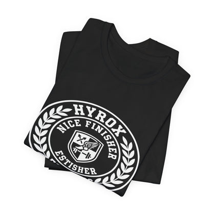 Tee HYROX Nice Finisher — détail capuche | HybridDept