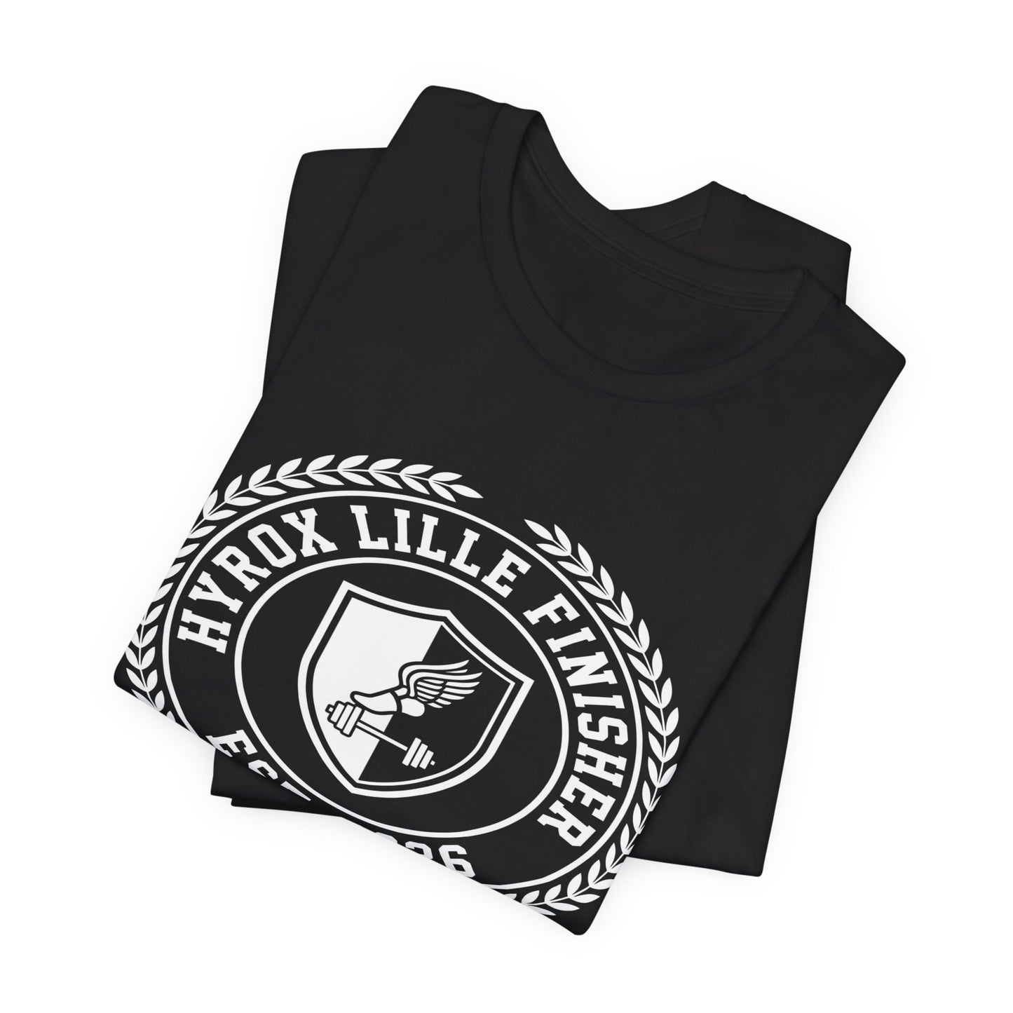 Tee HYROX Lille Finisher — détail capuche | hybriddept