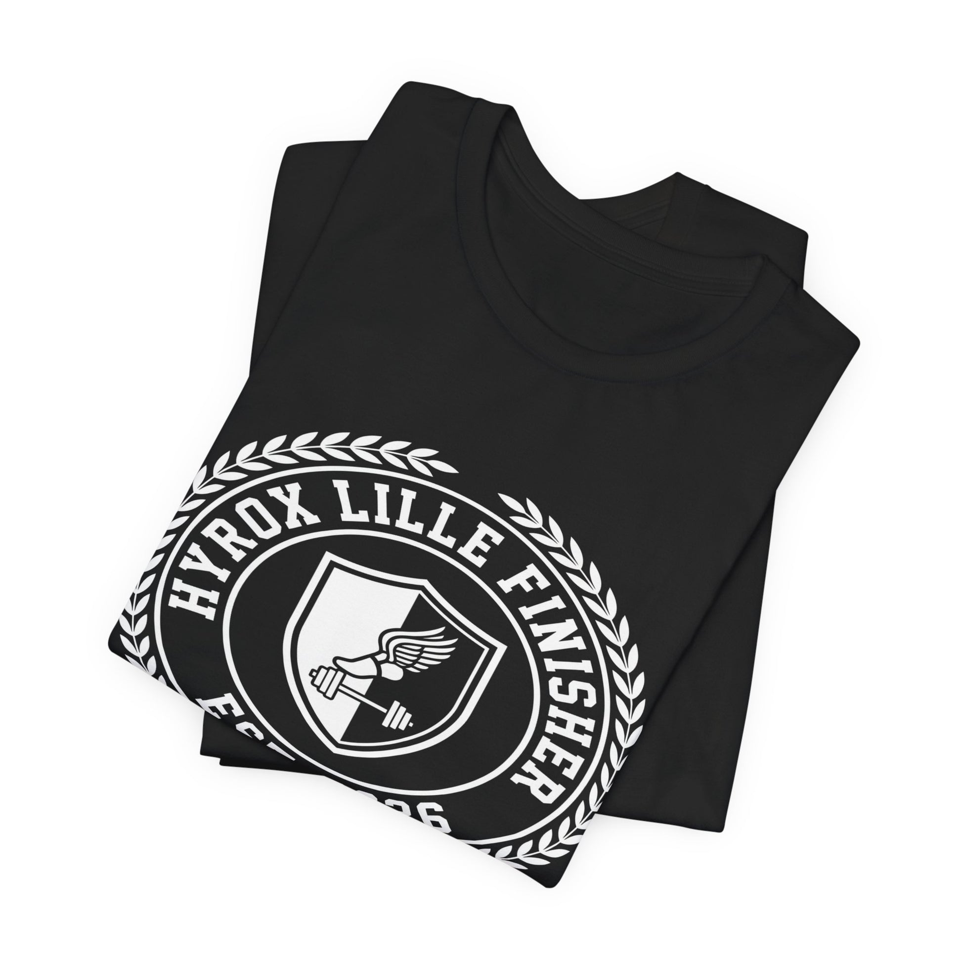 Tee HYROX Lille Finisher — détail capuche | hybriddept