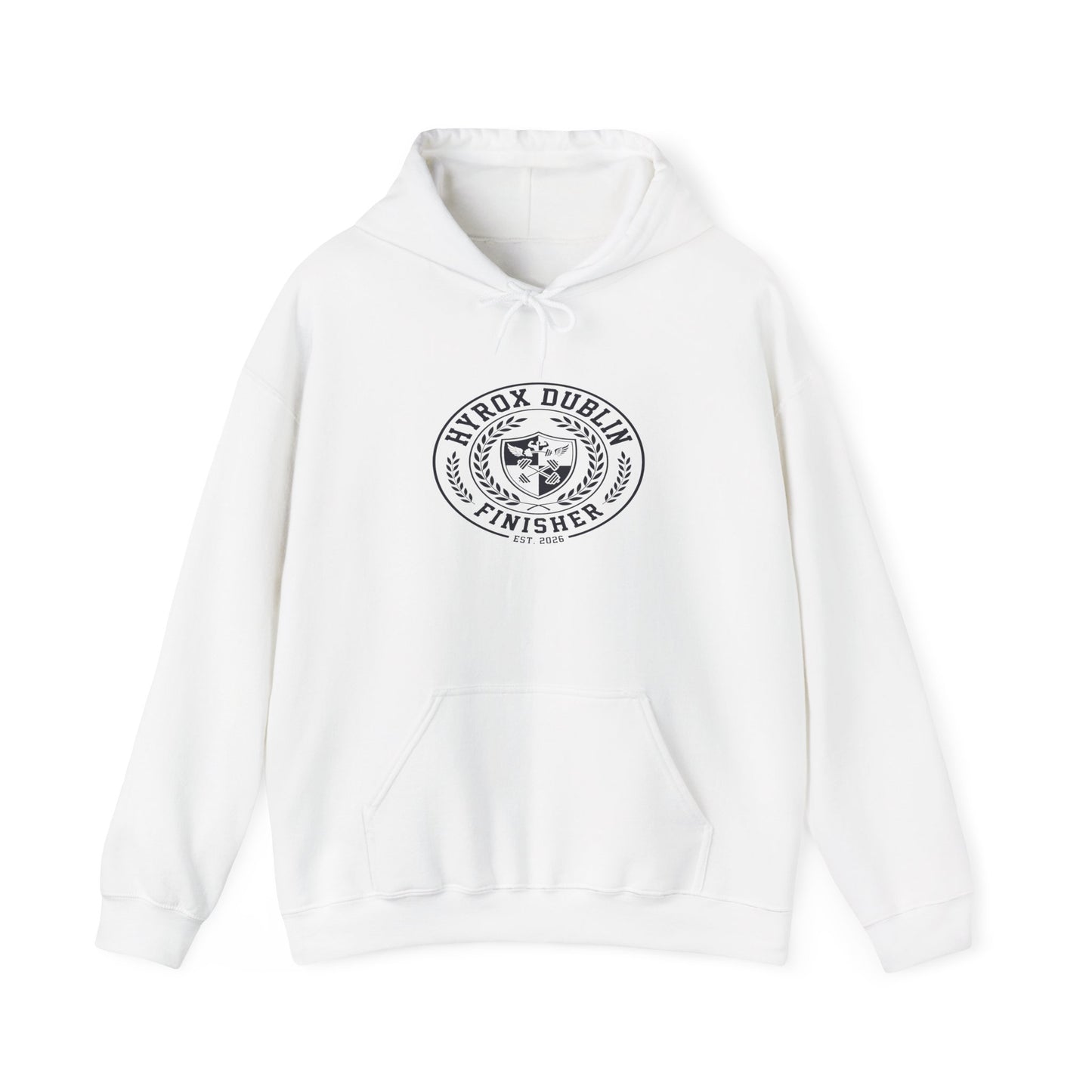 Hoodie HYROX Dublin Finisher — back view | hybriddept