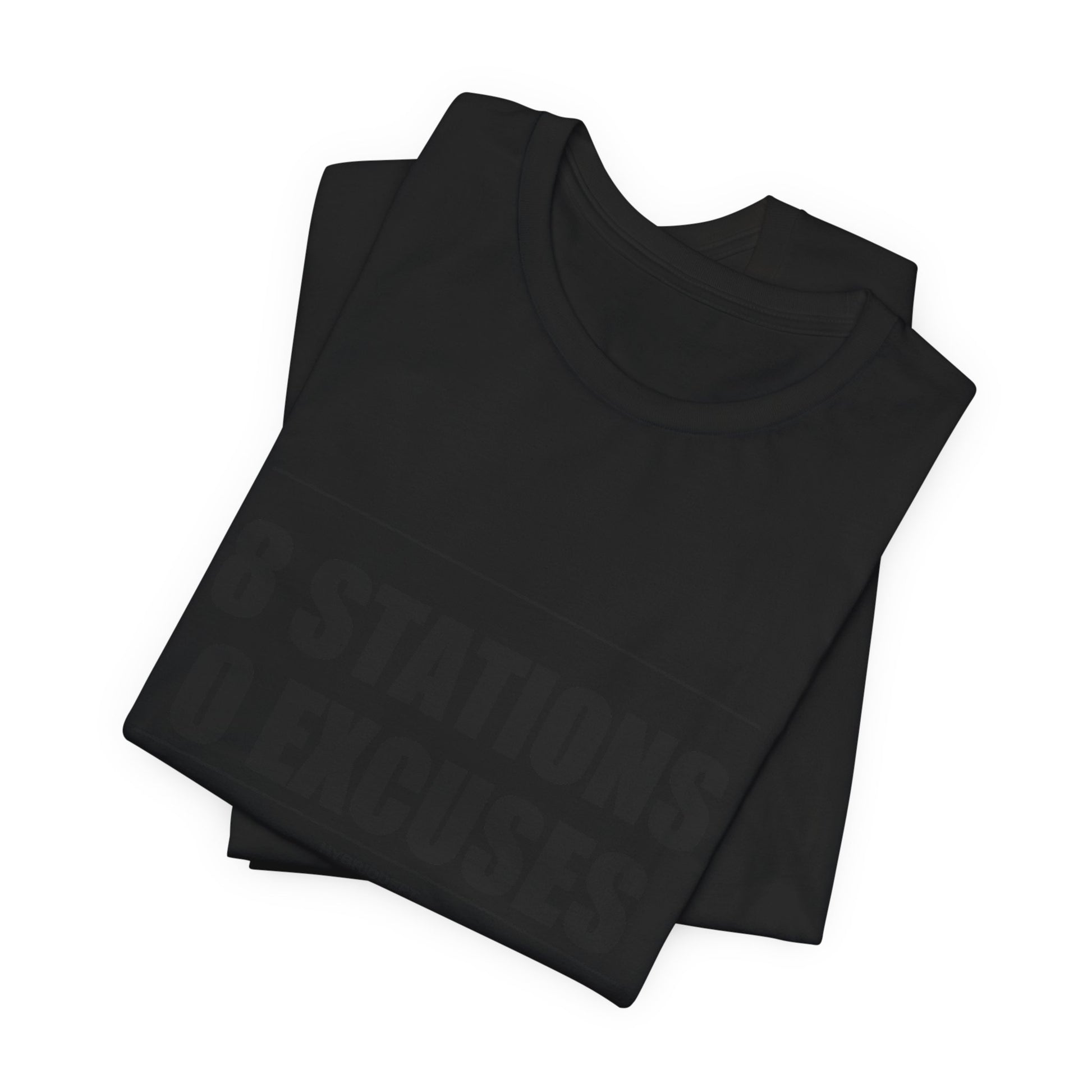 Tee 8 Stations 0 Excuses — fabric detail | hybriddept