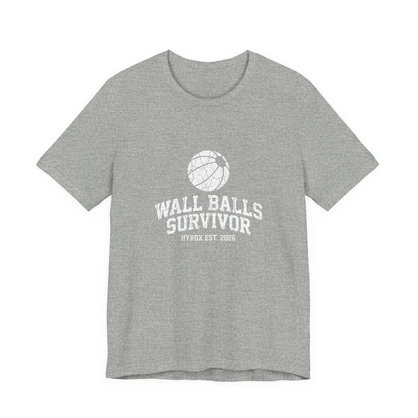 Tee Wall Balls Survivor — détail inscription | hybriddept