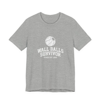 Tee Wall Balls Survivor — détail inscription | hybriddept