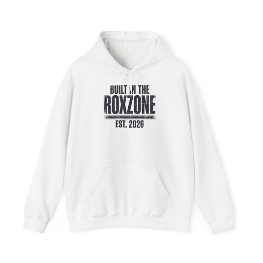 Hoodie Built In The Roxzone — back view | hybriddept